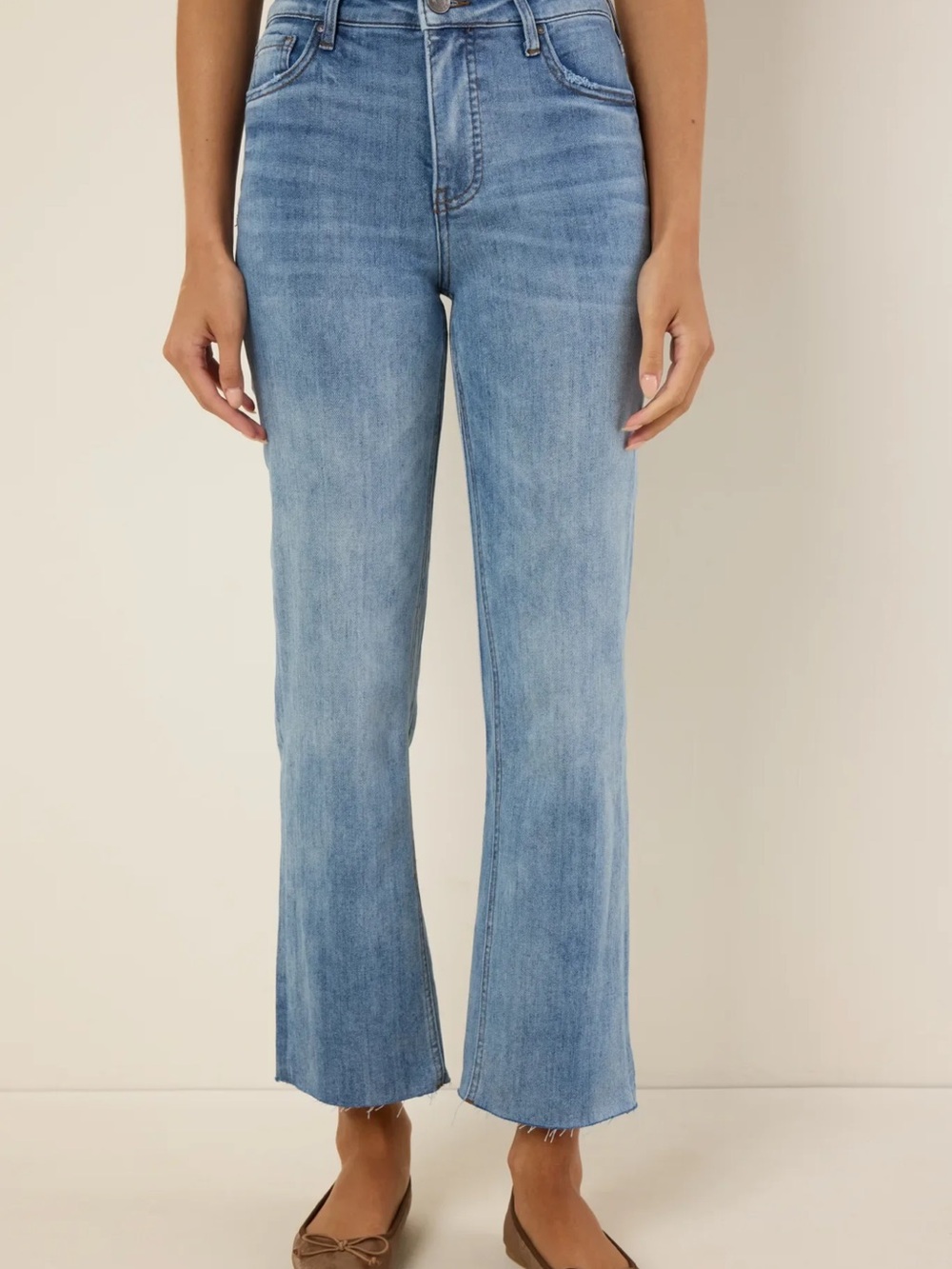 Hi-Rise Light Blue Women's Jeans